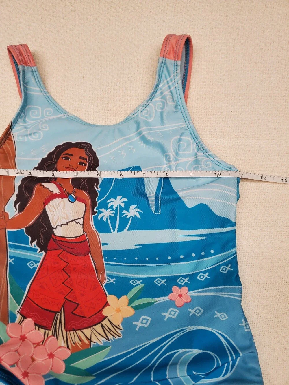 Disney Moana Bundle -  Swimsuit Sz 7/8 + Moana Plush Bundle 🌺